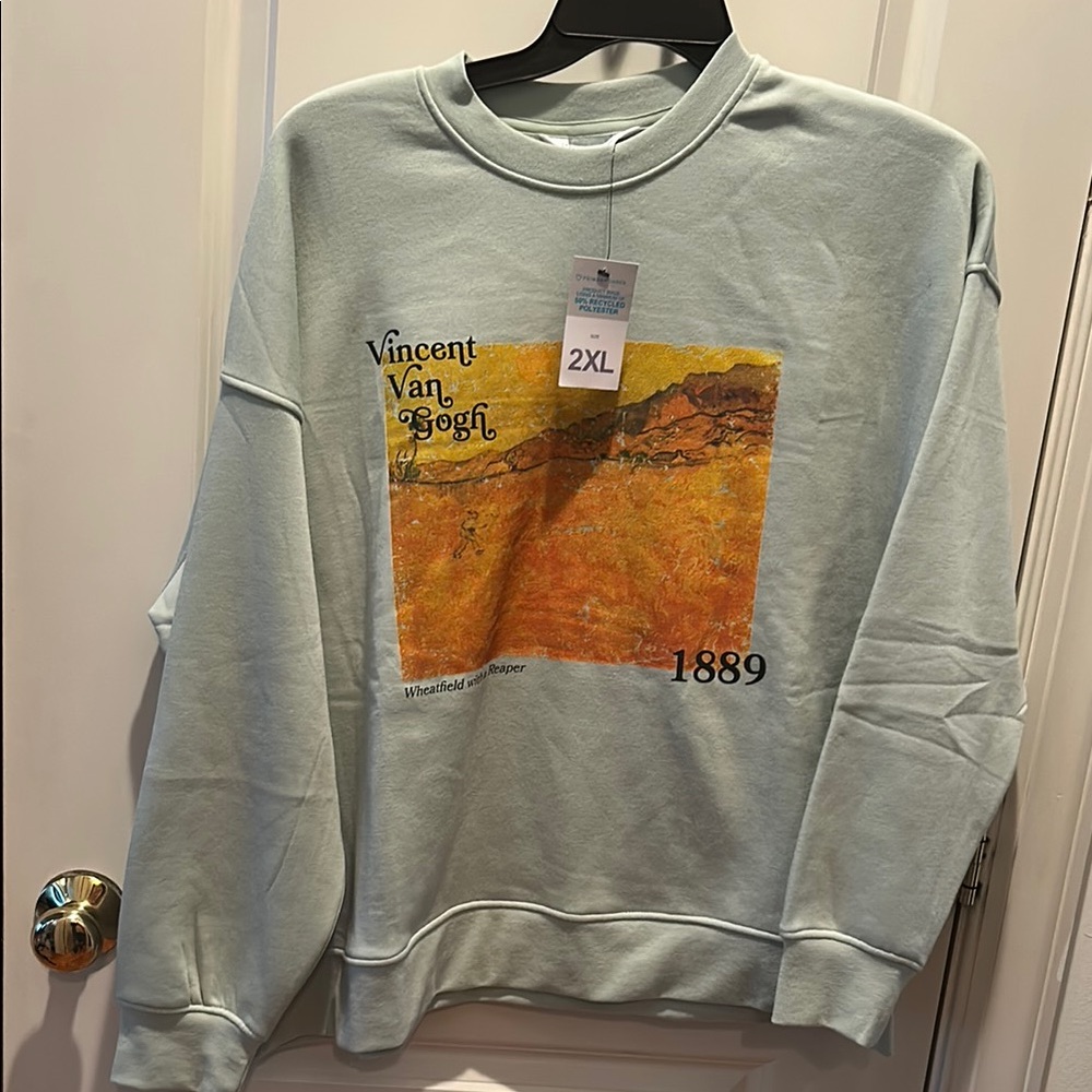 PRIMARK Van Gogh 1889 Fleecelined womens sweater 2XL NWT